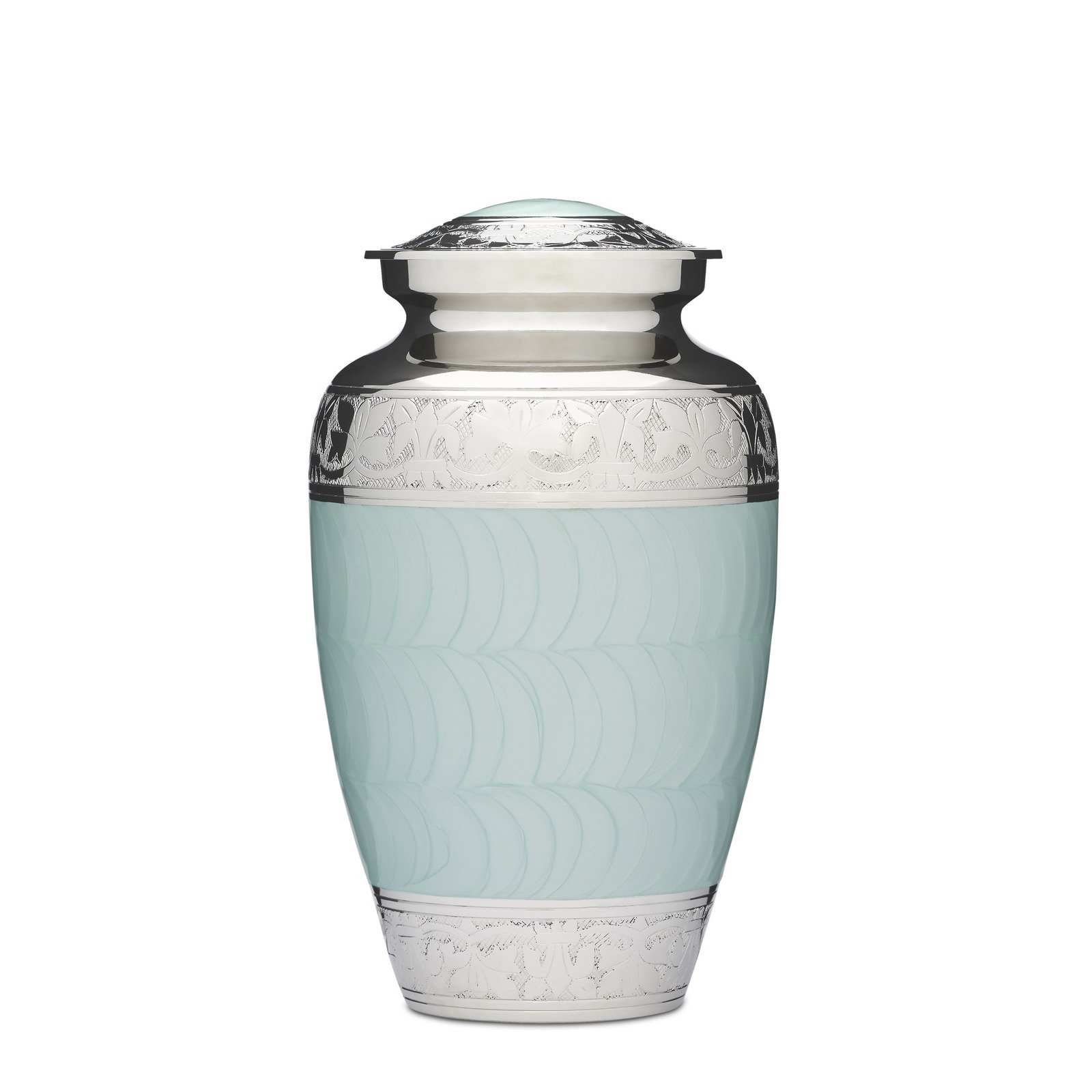 Blue and Silver Adult Urn