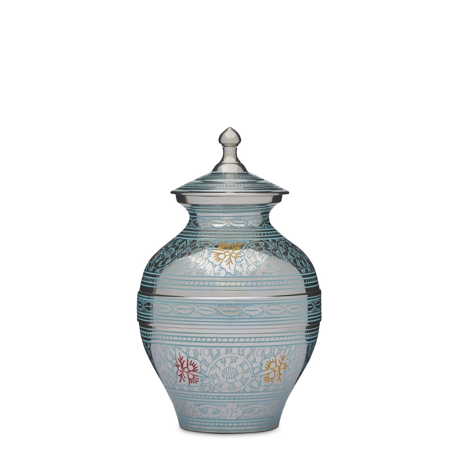 Blue Butterflies Urn - Medium