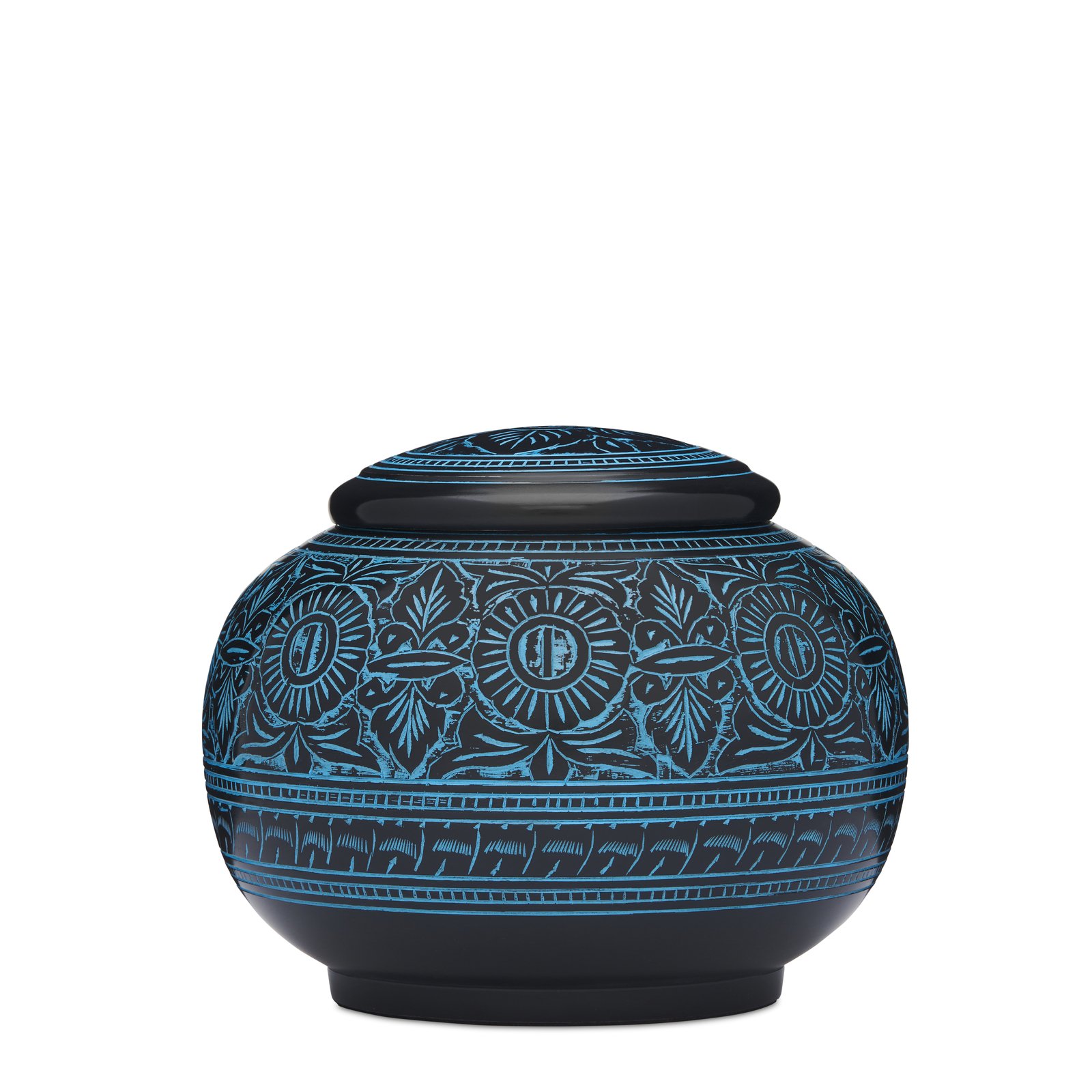 Black with Blue Floral